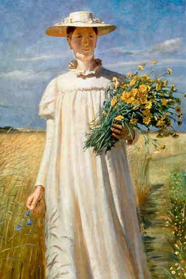 Michael Ancher Anna Ancher oil painting picture